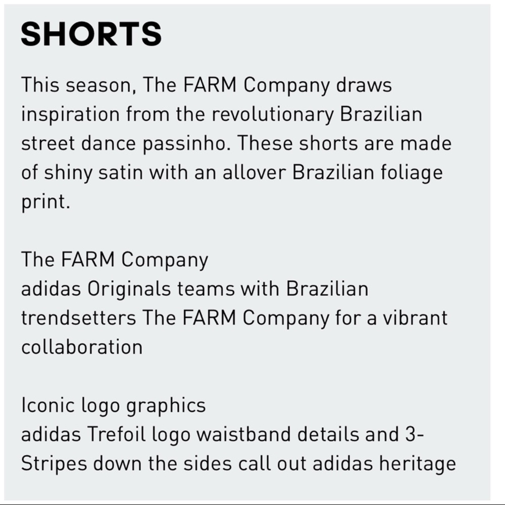 ADIDAS ORIGINALS SHORTS The FARM BRAZILIAN PRINT - Picture 3 of 3